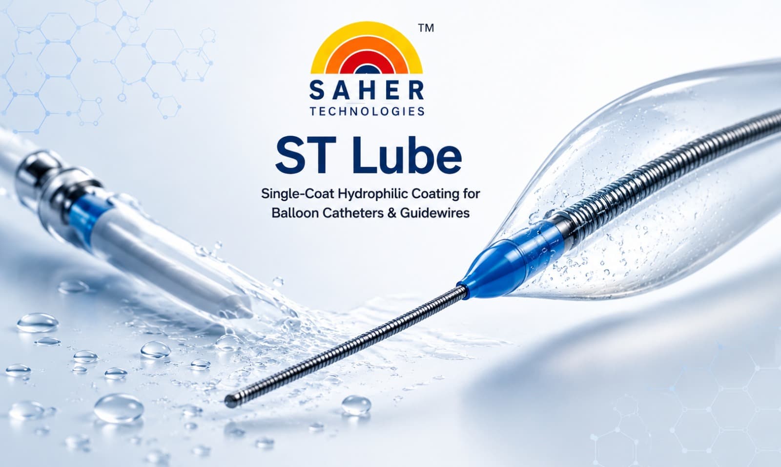 ST Lube™ — single-coat hydrophilic coating for balloon catheters and guidewires
